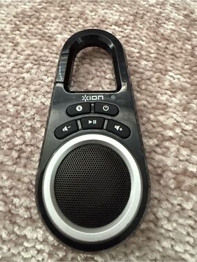 Ion Clipster Bluetooth Speaker Clip Built In Rechargeable